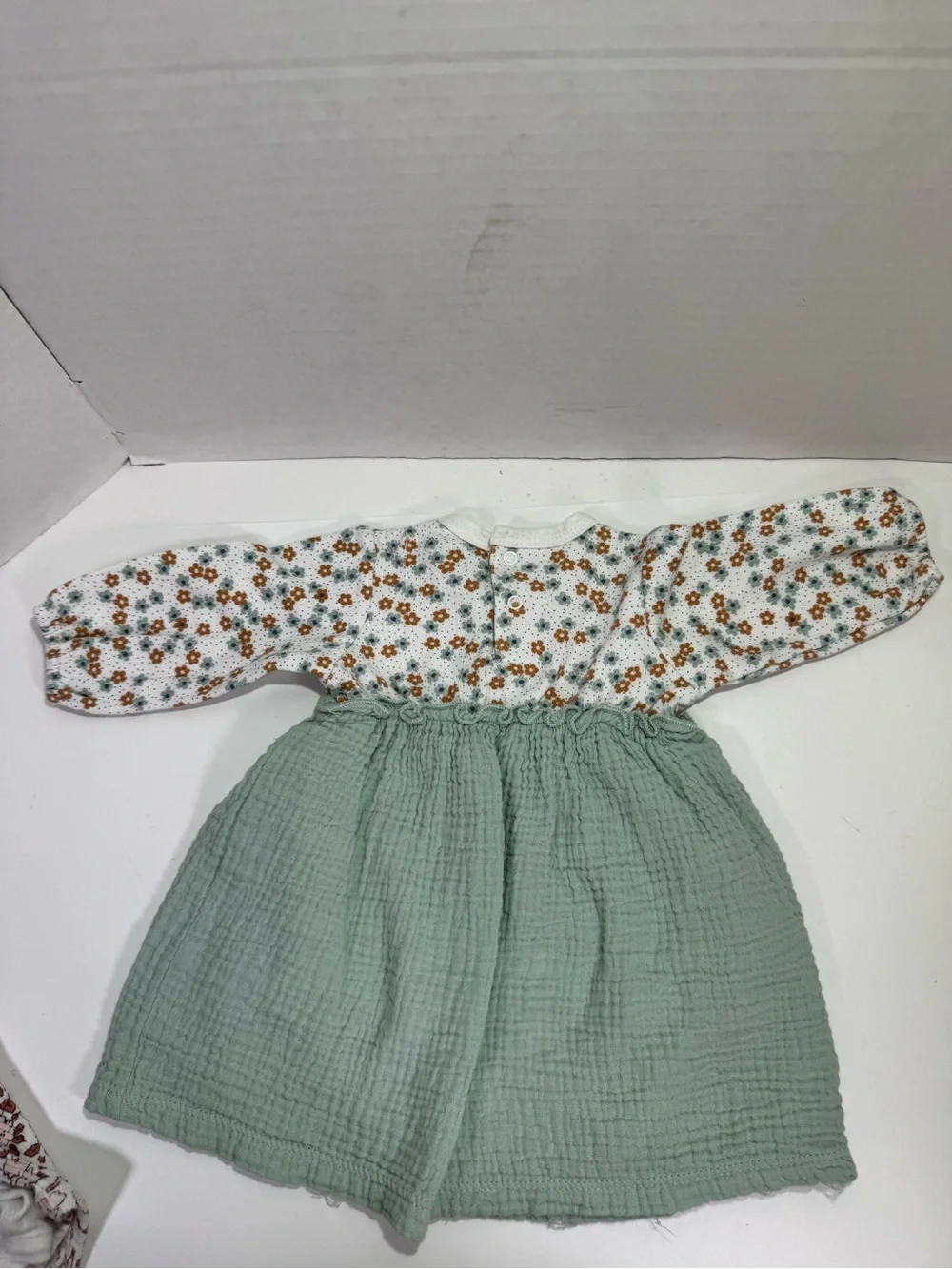 Infant 3-Pack Bodysuit & Dress Outfits in Green, White & Pink Floral